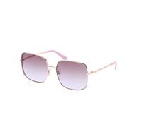 Guess Woman GU00194 59F Sunglasses Metal Beige Brown Squared Normal