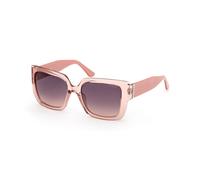 Guess Woman GU00200 72F Sunglasses Injected Pink Brown Squared Normal