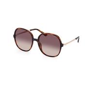 Guess Woman GU7844 52F Sunglasses Injected Havana Brown Round Normal Shaded
