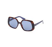 Guess Woman GU7862 53V Sunglasses Plastic Havana Blue Geometric Normal