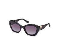 Guess Woman GU7868 01B Sunglasses Injected Black Grey Cat Eye Normal Shaded