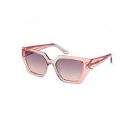 Guess Woman GU7896 74Z Sunglasses Injected Pink Violet Geometric Normal Shaded