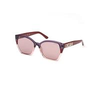 Guess Woman GU7912 71Y Sunglasses Injected Bordeaux Violet Butterfly Normal
