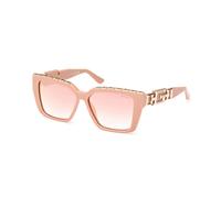 Guess Woman GU7915 72U Sunglasses Injected Pink Red Squared Normal Shaded