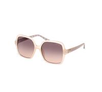 Guess Woman GU7921-H 57F Sunglasses Injected Beige Brown Squared Normal Shaded