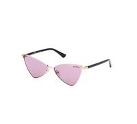 Guess Woman GU8286 28Y Sunglasses Metal Gold Violet Geometric Normal