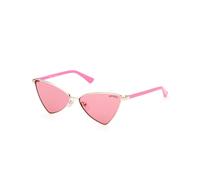 Guess Woman GU8286 32S Sunglasses Metal Gold Red Geometric Normal