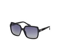 Guess Woman Guess GU00157 01D Sunglasses Injected Black Smoke Squared Polarized