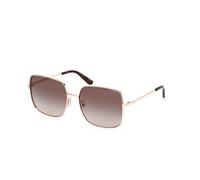 Guess Woman Guess GU00194 28F Sunglasses Metal Gold Brown Squared Normal