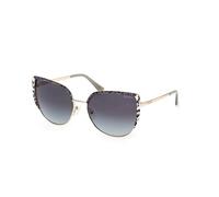 Guess Woman Guess GU00217 32B Sunglasses Metal Gold Smoke Cat Eye Normal