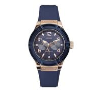 GUESS Women Analog Japanese Quartz Watch with Silicone Strap U0571L1