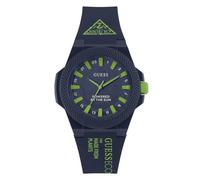 GUESS Women Analog Quartz Watch with Polyster Strap GW0587L2