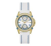 GUESS Ladies 38mm Watch, White/Gold Tone/White, Modern