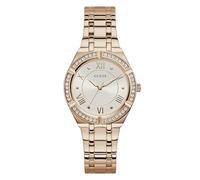 Guess Men Analogue Quartz Watch with Leather Strap GW0098L1