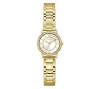 GUESS Watch GW0468L2 - Ladies 28mm Analog Quartz, Gold-Tone Case, Stainless Steel Strap, White Dial