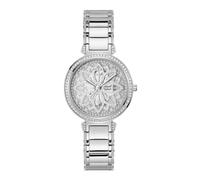 Guess GW0528L1 Women's Silver Crystal Flower Dial Stainless Watch