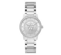 Guess Watches Ladies Silver Tone Stainless Steel Watch GW0747L1 - Recycled Steel / Mineral Glass / Stainless Steel