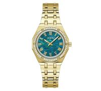 GUESS Unisex Desire Watch Gold/green One Size