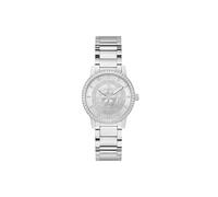Guess Ladies Watch Petal GW0747L1 – 36mm Silver-Tone Stainless Steel, Recycled Steel, Mineral Glass
