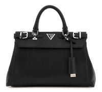 GUESS Women ECO ALI Luxury Satchel Hand Bag, Black, One Size