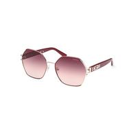 Guess Woman GU7913 71T Sunglasses Metal Bordeaux Red Geometric Normal Shaded