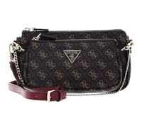 GUESS Women Noelle DBL Pouch Crossbody Bag, Brown, 24x13x5 cm