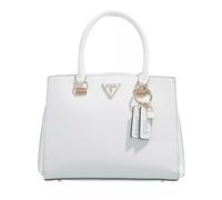 Guess Women Noelle Girlfriend Satchel Bag, White, 34x26x13 cm