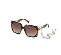 Guess Square Womens Dark Havana Brown Gradient GU7689 - One Size