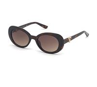 GUESS Women's 0 Sunglasses, dark havana, 51