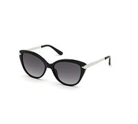 GUESS Women's 0 Sunglasses, Shiny Black, 56