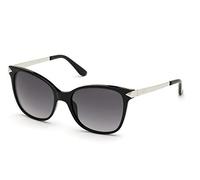GUESS Women's 0 Sunglasses, Shiny Black, 56