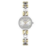 Guess Women's 26mm Watch - Two-Tone G-Link Silver Dial Silver Case
