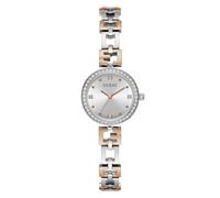 Guess Women's 26mm Watch, Two Tone/Silver/Silver, One Size, Classic