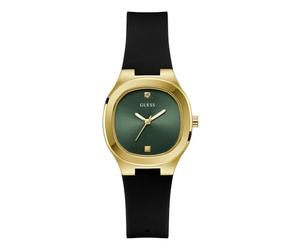 Guess Women's 32mm Watch - Gold Tone Bracelet Champagne Dial Gold Tone Case