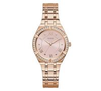 GUESS Women's 36mm Watch - Rose Gold-Tone Pink Dial Rose Gold-Tone Case, Bronze, Cosmo