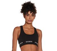Guess Women's Active Stretch Jersey Sports Bra, Opaque, Jet Black, S