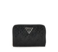 GUESS Women's Adelard SLG Medium Zip Around Wallet, Black, One Size