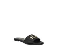 Guess Women's Adrinna Flat Sandal, Black Saffiano 002, 7 UK