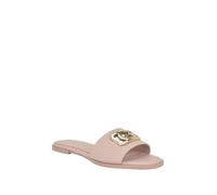GUESS Women's Adrinna Flat Sandal, Light Pink Saffiano 681, 8