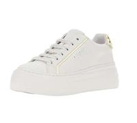GUESS Women's Ameria Sneaker, White Platino, 7 UK
