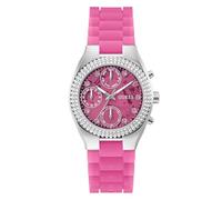 GUESS Women's Analog Quartz Watch with Silicone Strap GW0032L5