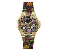 GUESS Women's Analog Quartz Watch with Silicone Strap GW0754L1