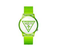 Guess Women Analogue Quartz Watch with Rubber Strap V1018M6