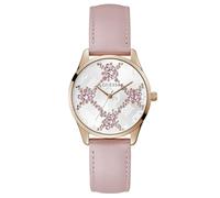 GUESS Women's Analogue Quartz Watch with Leather Strap GW0837L2