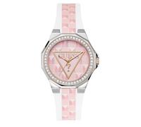 GUESS Women's Analogue Quartz Watch with Silicone Strap GW0834L2