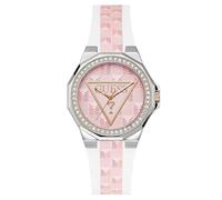 GUESS Women's Analogue Quartz Watch with Silicone Strap GW0834L2