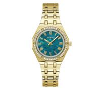GUESS Unisex Desire Watch Gold/green One Size