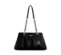 GUESS Women's Anning Shoulder Satchel Bag, Black, One Size