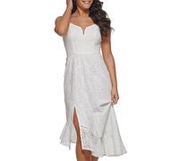 GUESS Women's Gdqc4881-wht-8 Cocktail Dress, White, 12