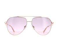 Guess Women's Aviator Shiny Rose Gold Bordeaux Gradient GF6140 Guess Gold One Size